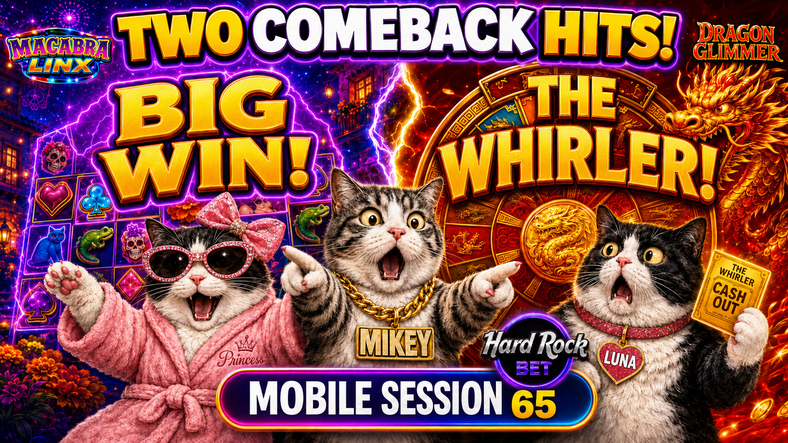 🎰🔥 Hard Rock Bet Florida Slots | Mobile Session 65 | A Nice Hit and a Last-Minute Whirler! 🐉