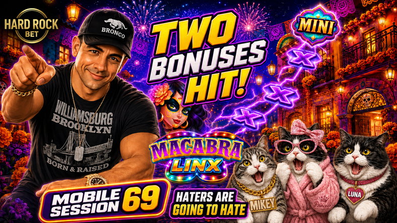 💀✨ Hard Rock Bet Florida Slots | Mobile Session 69 | Two Macabra Linx Bonuses Deliver! 🎰