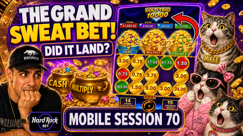💰🔥 Hard Rock Bet Florida Slots | Mobile Session 70 | Gold Trio Changes Everything! 🎰