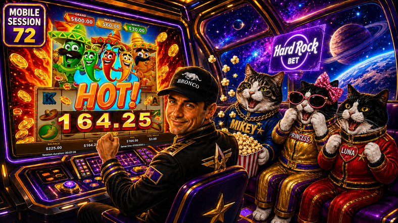 🌶️🔥 Hard Rock Bet Florida Slots | Mobile Session 72 | Gold Trio Comeback Slips Away! 🎰