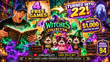 4 FREE GAMES TURNED INTO 22! 🧙‍♀️🔥 | Hard Rock Bet Florida | Mobile Session 94 🔥What A BONUS ROUND!