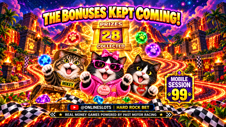 THE BONUSES KEPT COMING! 🌋⭐🔥 | Hard Rock Bet Florida | Mobile Session 99