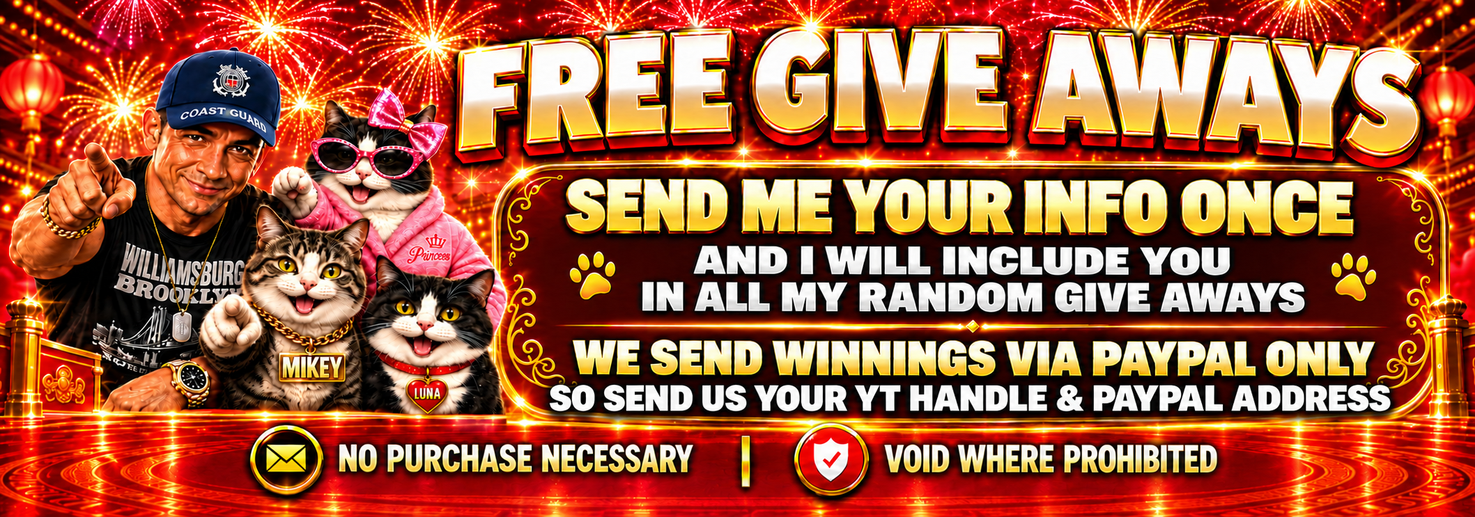 top banner for my contest and giveaway page