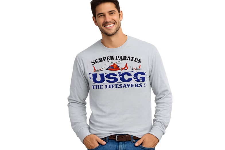 Semper Paratus USCG The Lifesavers Long Sleeve T-Shirt