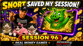 Hard Rock Bet Florida Slots | Session 96 | Three Bonuses and a Snort Comeback!