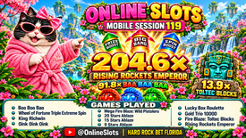 Online Slots: Rising Rockets Emperor Big Bang! 🚀 | Hard Rock Bet Florida | 119